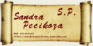Sandra Pecikoza vizit kartica